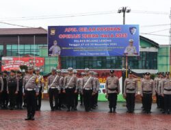 Tingkatkan Kesadaran Lalu Lintas, Polres Rejang Lebong Gelar Apel Gelar Pasukan