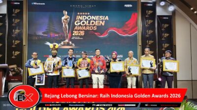 Penghargaan bergengsi ini diserahkan dalam malam penganugerahan Indonesia Golden Awards 2026 yang digelar oleh Seven Media Asia di Platinum Hotel Jimbaran Beach, Bali, Jumat malam, 30 Januari 2026.(Foto dok ist)