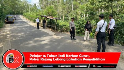 Kasus pencurian dengan kekerasan (curas) telah terjadi di Desa Tabarenah, Kecamatan Curup Utara, Kabupaten Rejang Lebong, Provinsi Bengkulu, pada Senin (26/1/2026) sekitar pukul 06.30 WIB. Korban, Putri Sunsan (16), seorang pelajar, menjadi korban pencurian sepeda motornya oleh tiga orang pelaku.(Poto dok ist)