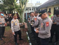 Polres Rejang Lebong Lakukan Pengecekan Kerapihan dan Kelengkapan Data Diri Personel