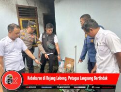 Kebakaran di Rejang Lebong, Petugas Langsung Bertindak