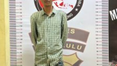 Pria berinisial J.N.N alias Dedek (38) ditangkap petugas di Jalan Lintas Muara Aman–Curup, Desa Manai Blau, Kecamatan Lebong Selatan, Selasa (20/1/2026) sore.(photo dok ist)