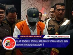 Kejati Bengkulu Bongkar Kasus Korupsi Tambang Batu Bara, Mantan Bupati Jadi Tersangka!