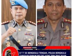 OTT di Bengkulu Tengah, Polda Bengkulu Tangkap Dua Oknum Polisi yang Terlibat Suap