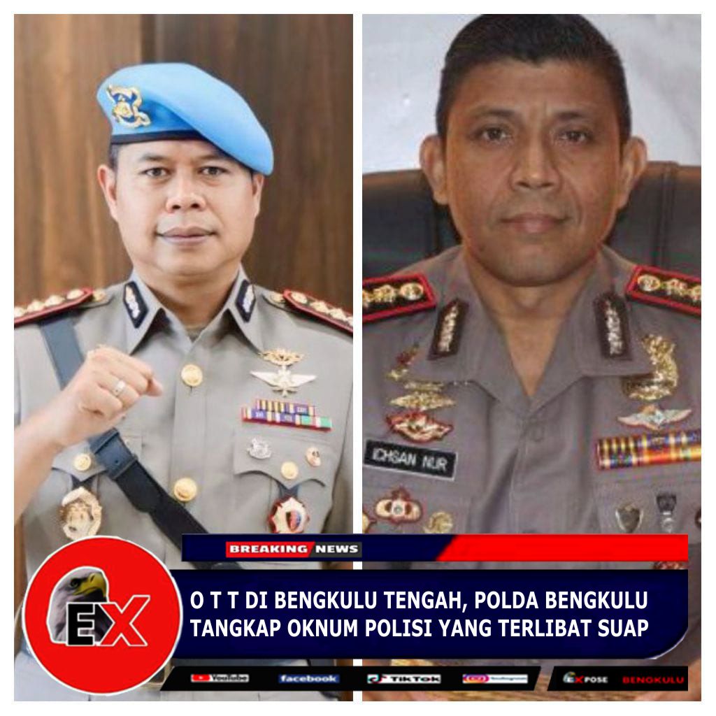 Kabid Propam Polda Bengkulu Kombes Pol. Sugeng Pujihartono dan Kabid Humas Polda Bengkulu Kombes Pol Ichsan Nur (Poto dok ist)