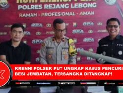 Krenn! Polsek PUT Ungkap Kasus Pencurian Besi Jembatan, Tersangka Ditangkap!