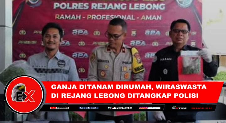 “Pengungkapan kasus ini berawal dari informasi masyarakat yang kami terima melalui Sat Intelkam Polres Rejang Lebong terkait dugaan peredaran dan penanaman ganja di wilayah tersebut,” ujar Iptu Andhika Rizkiawan Ramadhan, Kasat Resnarkoba Polres Rejang Lebong.(Poto dok ist}