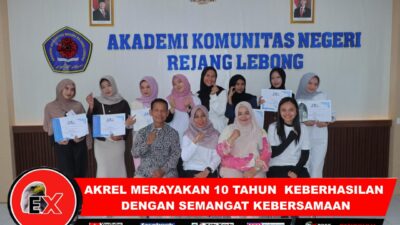 Akademi Komunitas Negeri Rejang Lebong (AKREL) merayakan Dies Natalis ke-10 dengan sukses, Sabtu (7 /2/2026)(Photo dok ist)