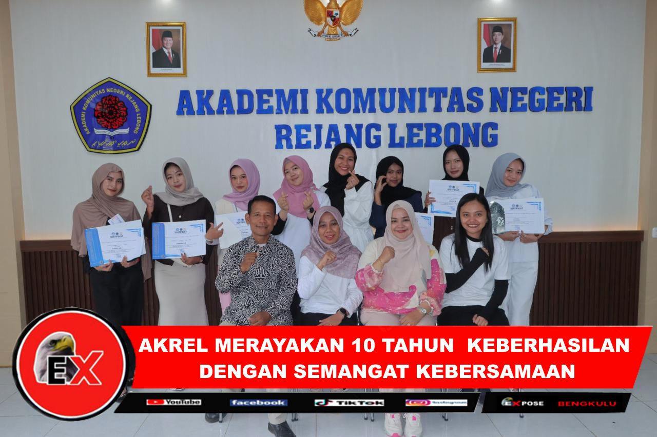 Akademi Komunitas Negeri Rejang Lebong (AKREL) merayakan Dies Natalis ke-10 dengan sukses, Sabtu (7 /2/2026)(Photo dok ist)
