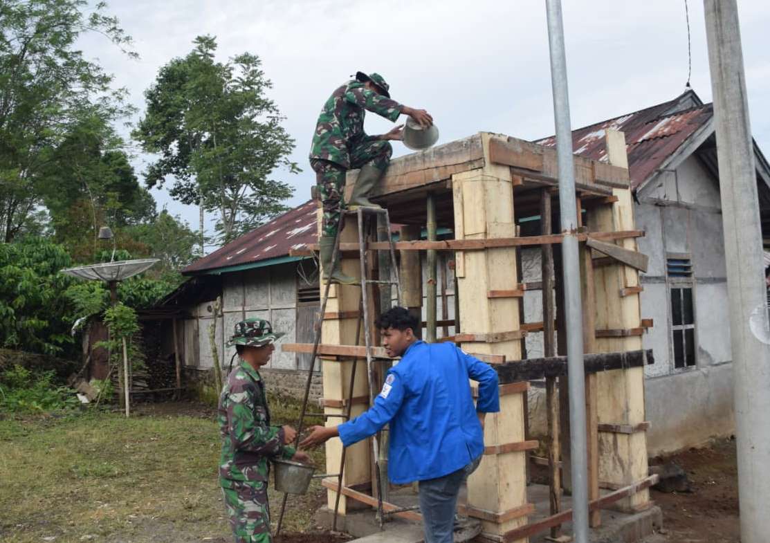 Kegiatan TNI Manunggal Membangun Desa (TMMD) Ke-127 TA. 2026 Kodim 0409/RL terus menunjukkan kemajuan signifikan di hari H+15, Selasa (24/2/2026).(Photo dok kdm)AC
