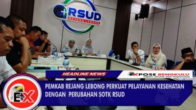 Pemkab Rejang Lebong menggelar Rapat Pembahasan Perubahan Struktur Organisasi dan Tata Kerja SOTK RSUD untuk tingkatkan pelayanan kesehatan, Jumat (6/2/2026).(Photo dok ist)