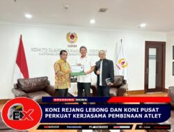 KONI Rejang Lebong dan KONI Pusat Perkuat Kerjasama Pembinaan Atlet