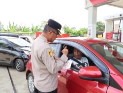 ‎Kapolres Rejang Lebong Bagikan Hotline 110, Siaga 24 Jam  ‎