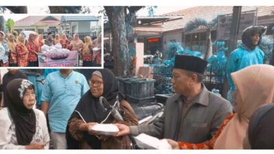 Dharma Wanita Persatuan (DWP) Dinas Pendidikan dan Kebudayaan (Disdikbud) Kabupaten Rejang Lebong membagikan 300 takjil kepada masyarakat yang melintas di depan kantor Disdikbud Rejang Lebong, Jumat (06/03/2026).(Photo dok ist)