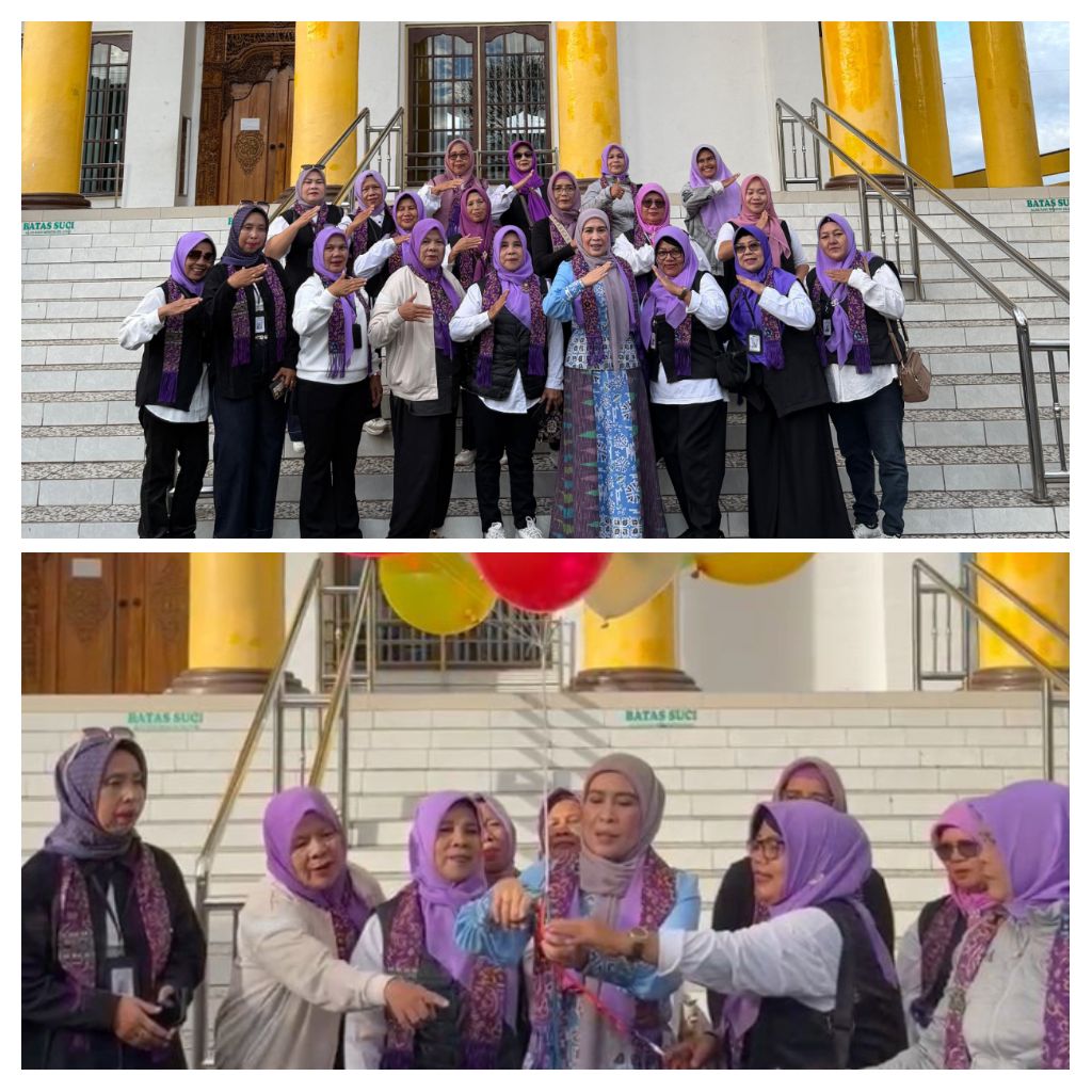 Pera Hariyani, bersama DPC Gekrafs Rejang Lebong, melepas keberangkatan rombongan Koalisi Perempuan Indonesia (KPI) Rejang Lebong yang akan mengikuti Kongres Nasional ke-6 dan Pentas Seni Budaya di Jakarta.(Dok red)