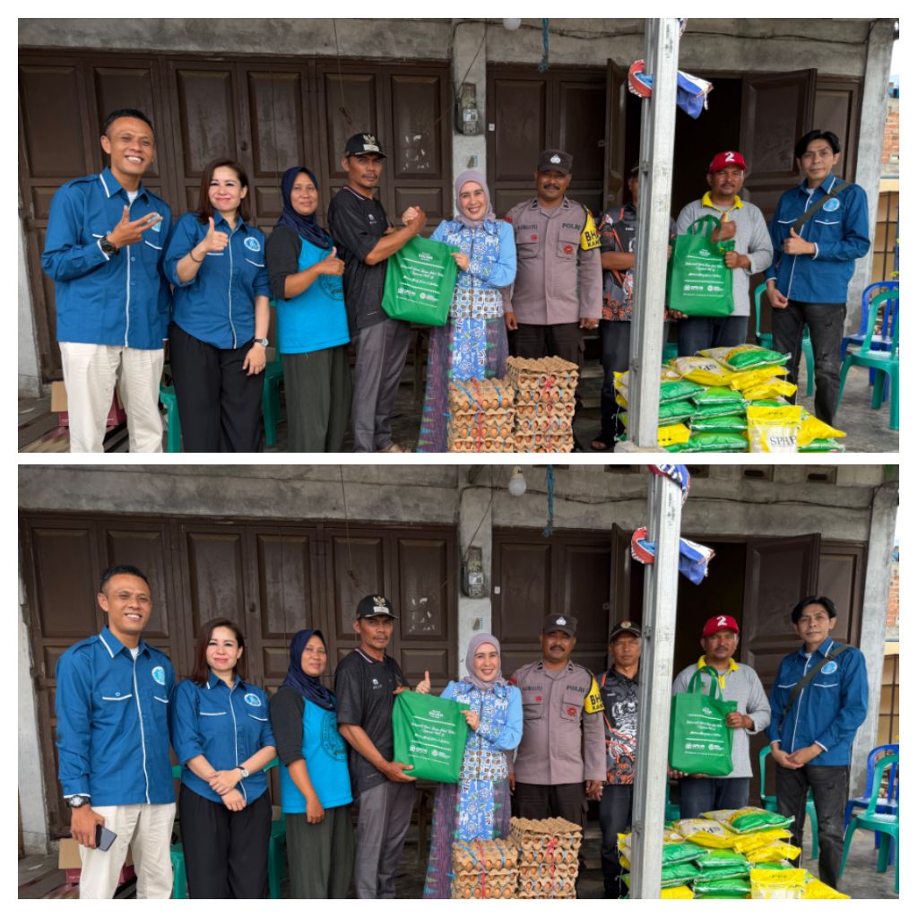 Pera Hariyani juga melakukan kunjungan ke lokasi warga korban bencana angin puting beliung di Desa Sumber Urip, Selupu Rejang.(Dok RED)