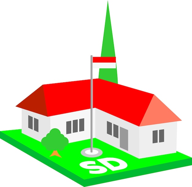 Photo Ilustrasi Gedung Sekolah Dasar(SD)