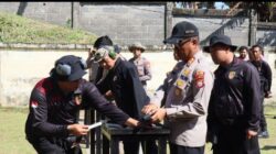 Polres Rejang Lebong Asah Kemampuan Tembak di Mako Brimob   ‎