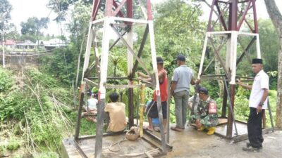 Jembatan Harapan TNI! Warga Dwi Tunggal-Lubuk Bingin Tak Lagi Terisolir