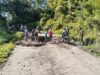 Danramil Temukan Jalan Provinsi Rejang Lebong-Lebong Patah 80 Cm ‎ ‎