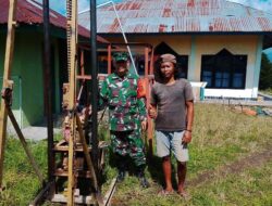 ‎TNI Hadir di Desa, 4 Sumur Bor Kodim 0409/RL Alirkan Berkah Air Bersih untuk Bermani Ilir  ‎