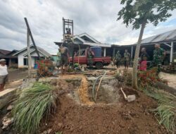 Kodim 0409 Bangun Sumur Bor ke-5, Warga Gunung Agung Kepahiang Nikmati Air Bersih